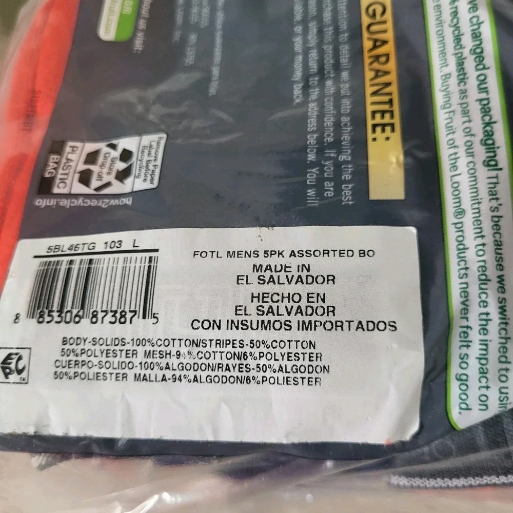 5 Fruit Of The Loom Boxer Briefs Cool Zone Fly Large 36